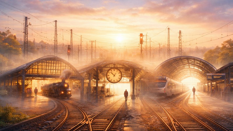 Der Mensch im Prozess des Lebens. Foto mit Hilfe von ChatGPT erstellt