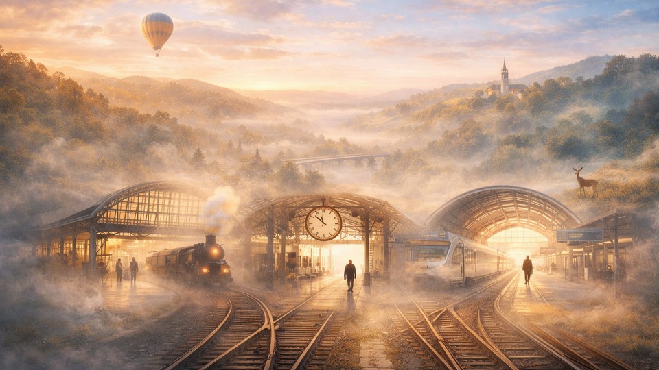 Der Mensch im Prozess des Lebens. Foto mit Hilfe von ChatGPT erstellt