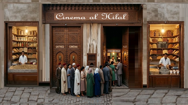 Fiktives Bild Cinema Al Hilal mit Hilfe von Gemini erstellt