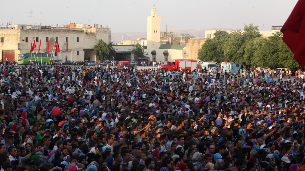 Fes Platz Boujloud während des Weltfestivals der Sakralmusik, Foto: Eberhard Hahne