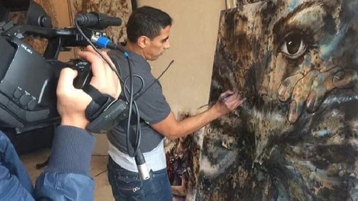 Abdelilah Chahidi in seinem Atelier