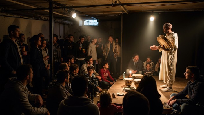 Erster Auftritt in Düsseldorf. Fiktives Bilf mit Hilfe von Gemini erstellt Erster Auftritt in Düsseldorf. Fiktives Bilf mit Hilfe von Gemini erstellt