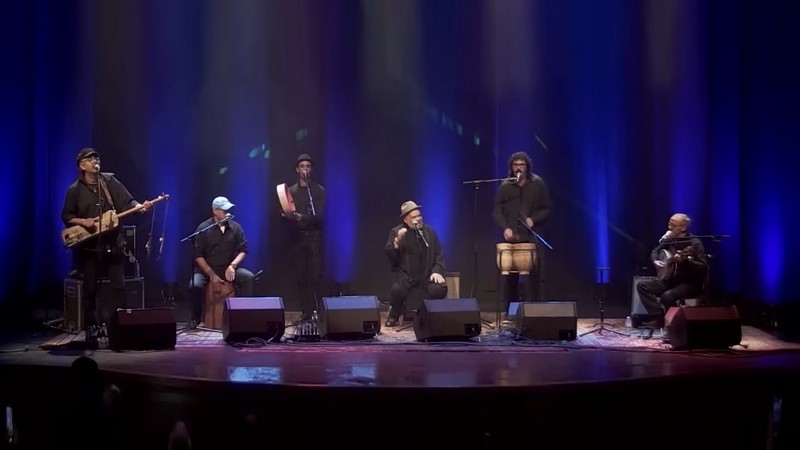 Nass el Ghiwane, Konzert, Foto aus dem Archiv von Nass el Ghiwane Nass el Ghiwane, Konzert, Foto aus dem Archiv von Nass el Ghiwane