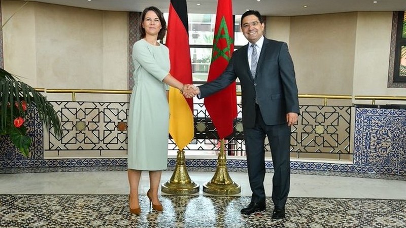 Deutsch-Marokkanische Gemeinsame Erklärung, Annalena Baerbock und Nasser Bourita, Foto: Auswärtiges Amt, Berlin