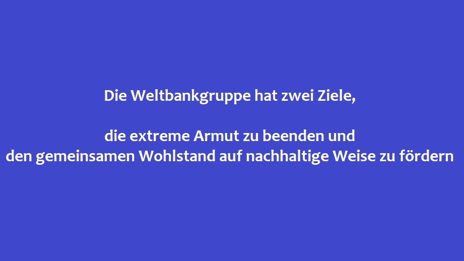 Förderung der blauen Wirtschaft in Marokko, Foto: Ziele der Weltbankgruppe