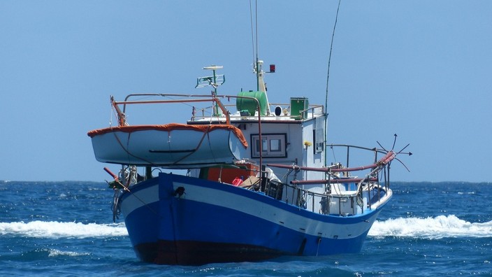 Fischboot. Foto Hans auf pixabay.com