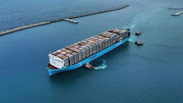 Ane Maersk läuft Tanger Med an, Foto: tangermedport.com