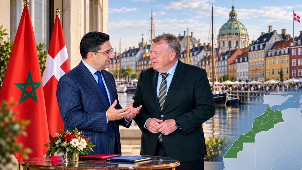 Nasser Bourita und Lars Lökke. Bild mit Hilfe von ChatGPT zusammengestellt