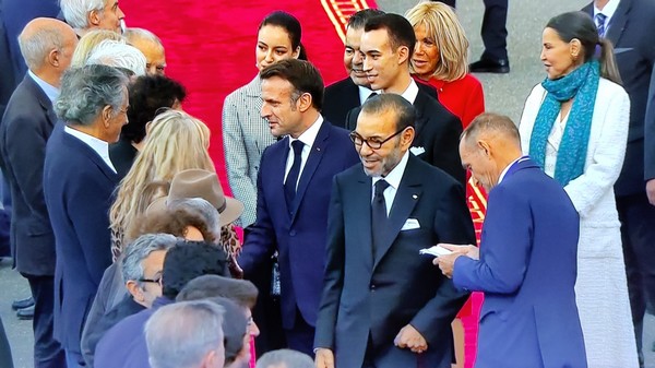 Emmanuel Macron auf Staatsbesuch in Marokko, Foto: aloula.ma