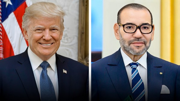 Trump und Mohammed VI., Fotos: Wikipedia