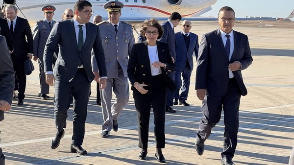 Frankreichs Kulturministerin Rachida Dati traf in Laayoune ein, Foto: barlamantoday.com