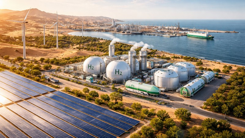 Marokkos Energiestrategie. Foto mit Hilfe von ChatGPT erstellt