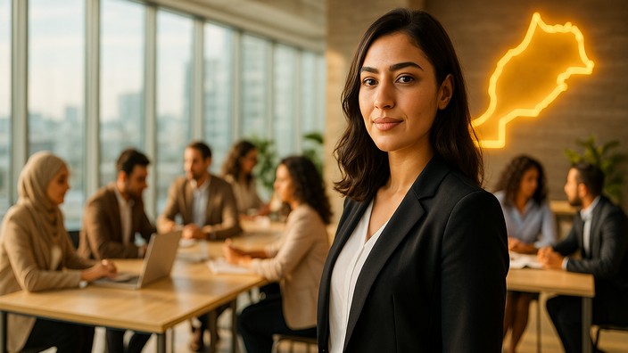 Die Marokkanische Arbeitswelt. Foto mit Hilfe von ChatGPT erstellt