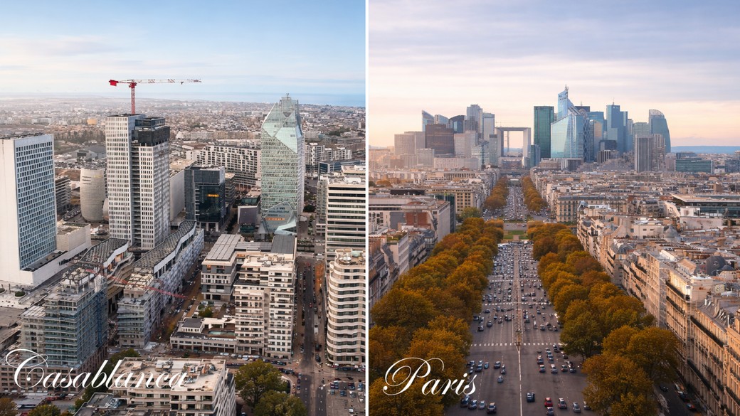 Casablanca von marokko.com, Paris von Stefan K auf unsplash