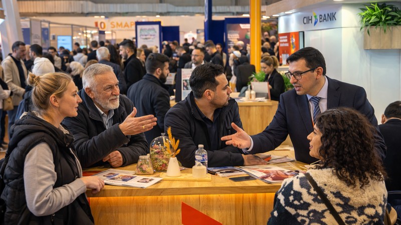 Immobilienmesse Brussel. Bild von ChatGPT optimiert