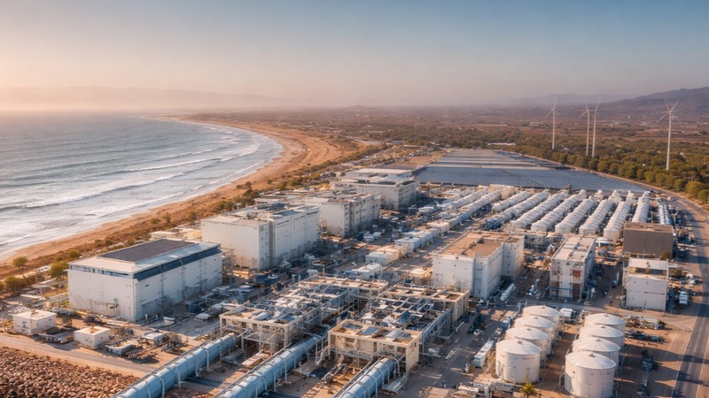 Wasserentsalzung. Foto mit Hilfe von ChatGPT erstellt