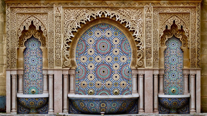 Brunnen am Mausoläum Mohammed V., Foto: Niklas auf unsplash