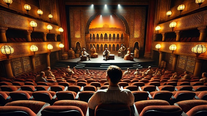 Theaterbühne, Foto mit Hilfe von ChatGPT erstellt
