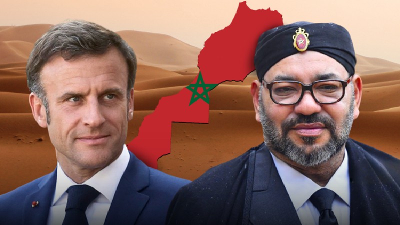 Mohammed VI. und Macron Mohammed VI. und Macron