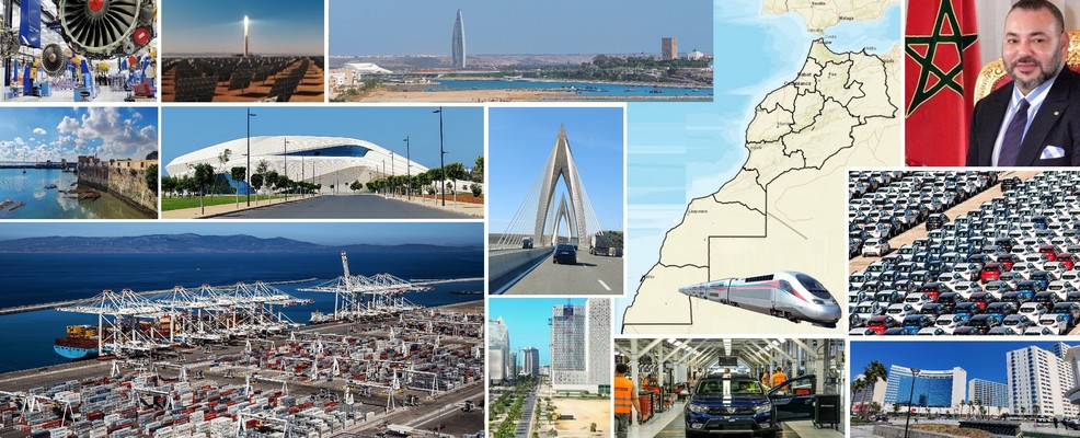 Marokko Bildmosaik -Fortschritt Marokko Bildmosaik -Fortschritt