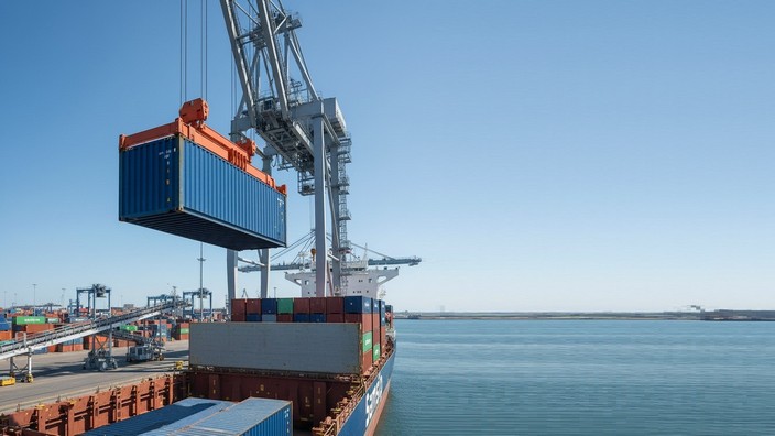 Containerschiff mit Hilfe von Gemini erstellt