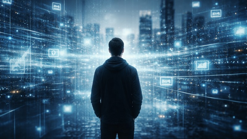 Vertrauen ist im digitalen Zeitalter. Foto mit Hilfe von ChatGPT erstellt