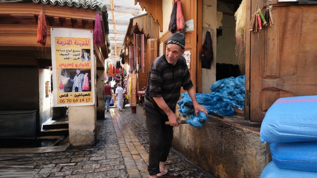 Färbergasse, Hassan Glaoui ist stolz auf seine Arbeit Färbergasse, Hassan Glaoui ist stolz auf seine Arbeit
