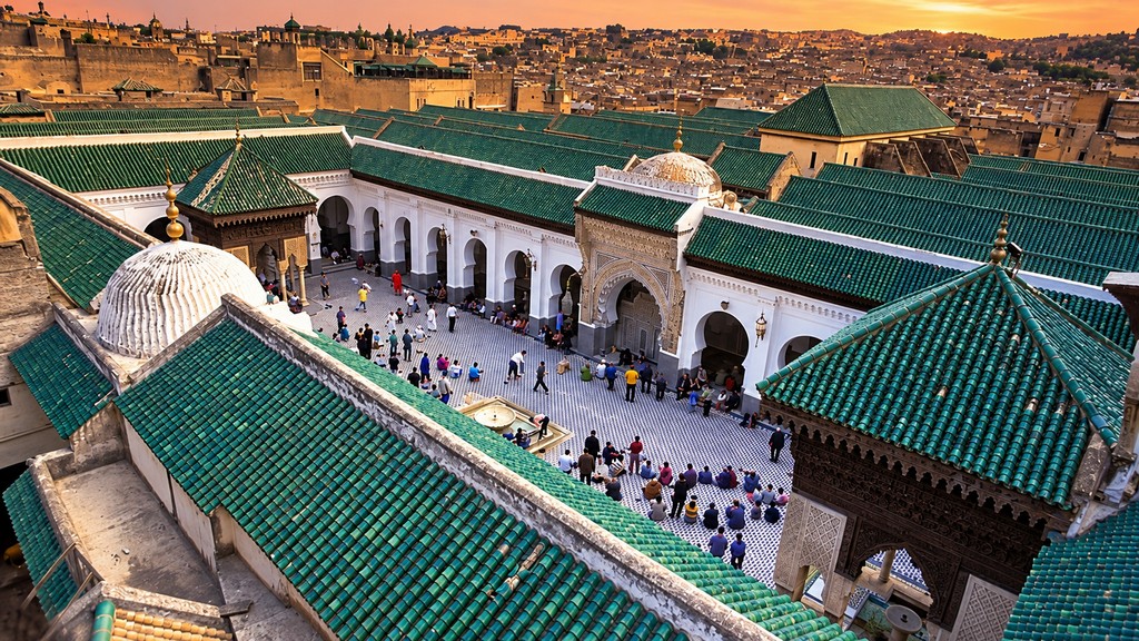 Innenhof der Al Qarawiyyin Moschee