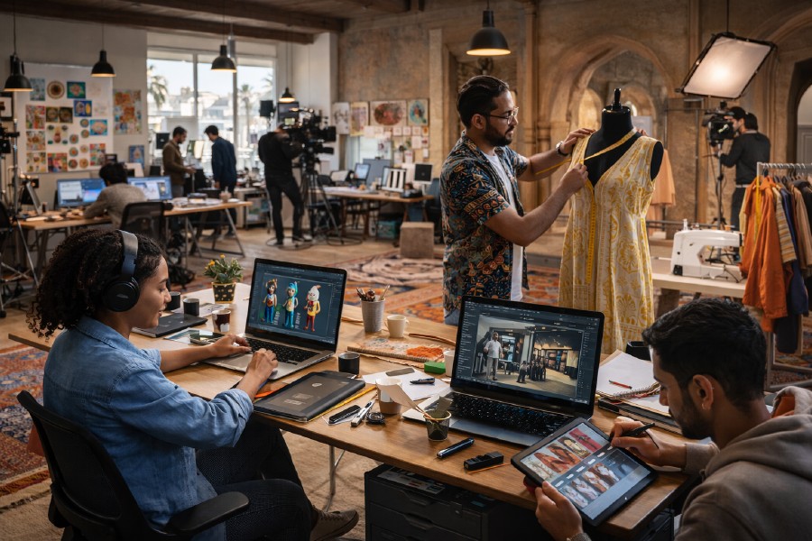 Jungunternehmer. Foto mit Hilfe von ChatGPT erstellt