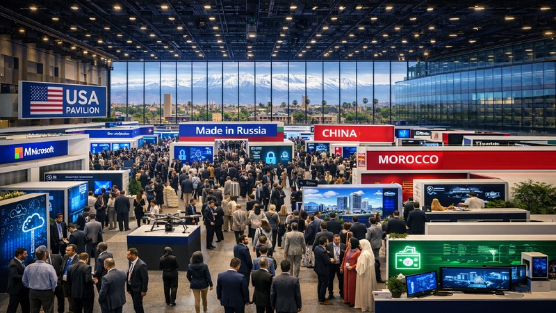 Fiktive Messehalle mit Hilfe von ChatGPT erstellt Fiktive Messehalle mit Hilfe von ChatGPT erstellt