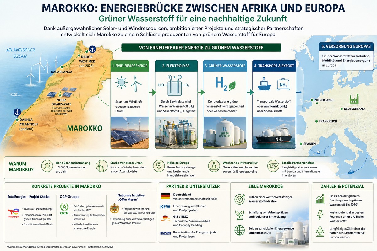 Energiebrücke zw. Afrika und Europa. Foto mit Hilfe von ChatGPT erstellt
