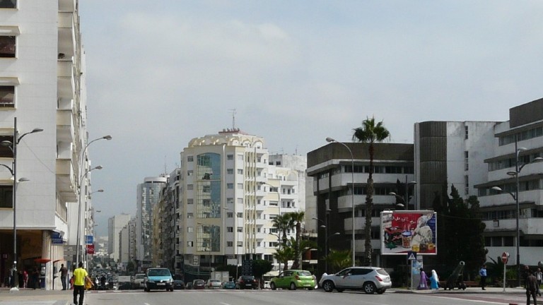 Haupt-Boulevard in Tanger 