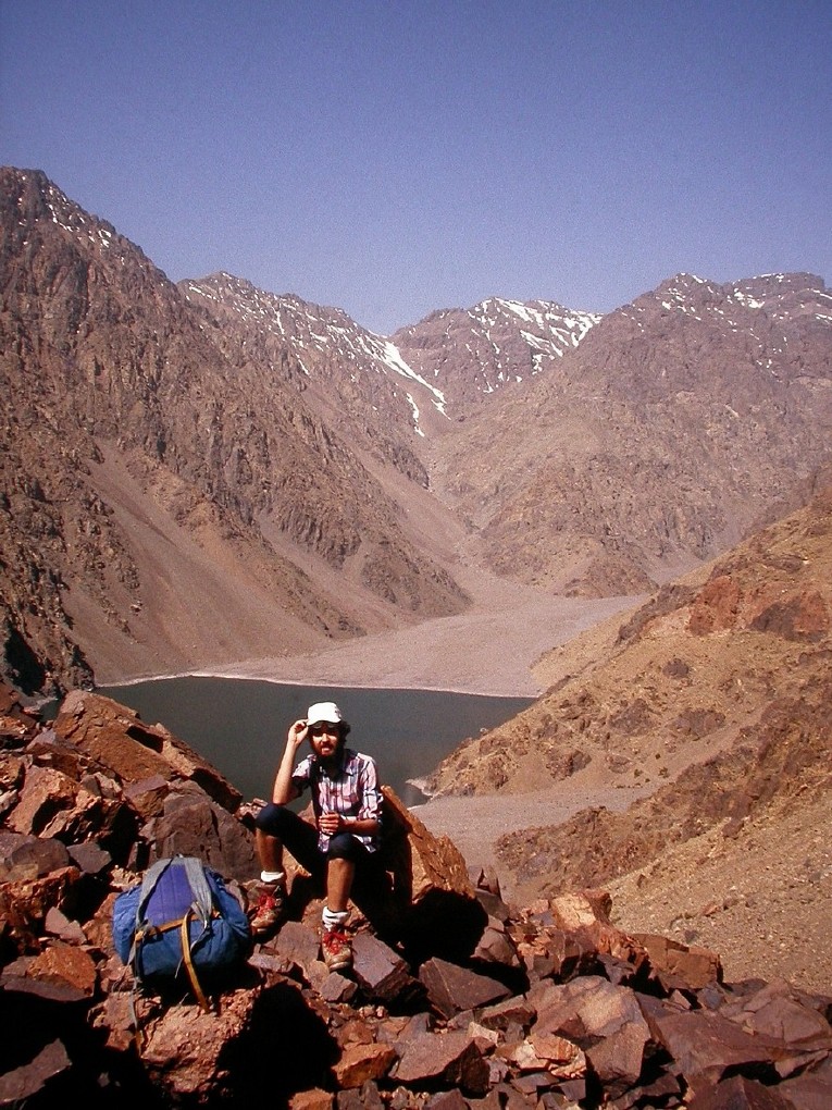 Roger Mimo bei der Expedition zum Jebel Toubkal, 1984, Foto: Roger Mimo