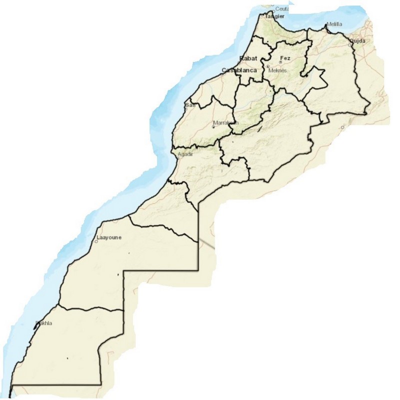 Marokko Map heritagemaps.ma